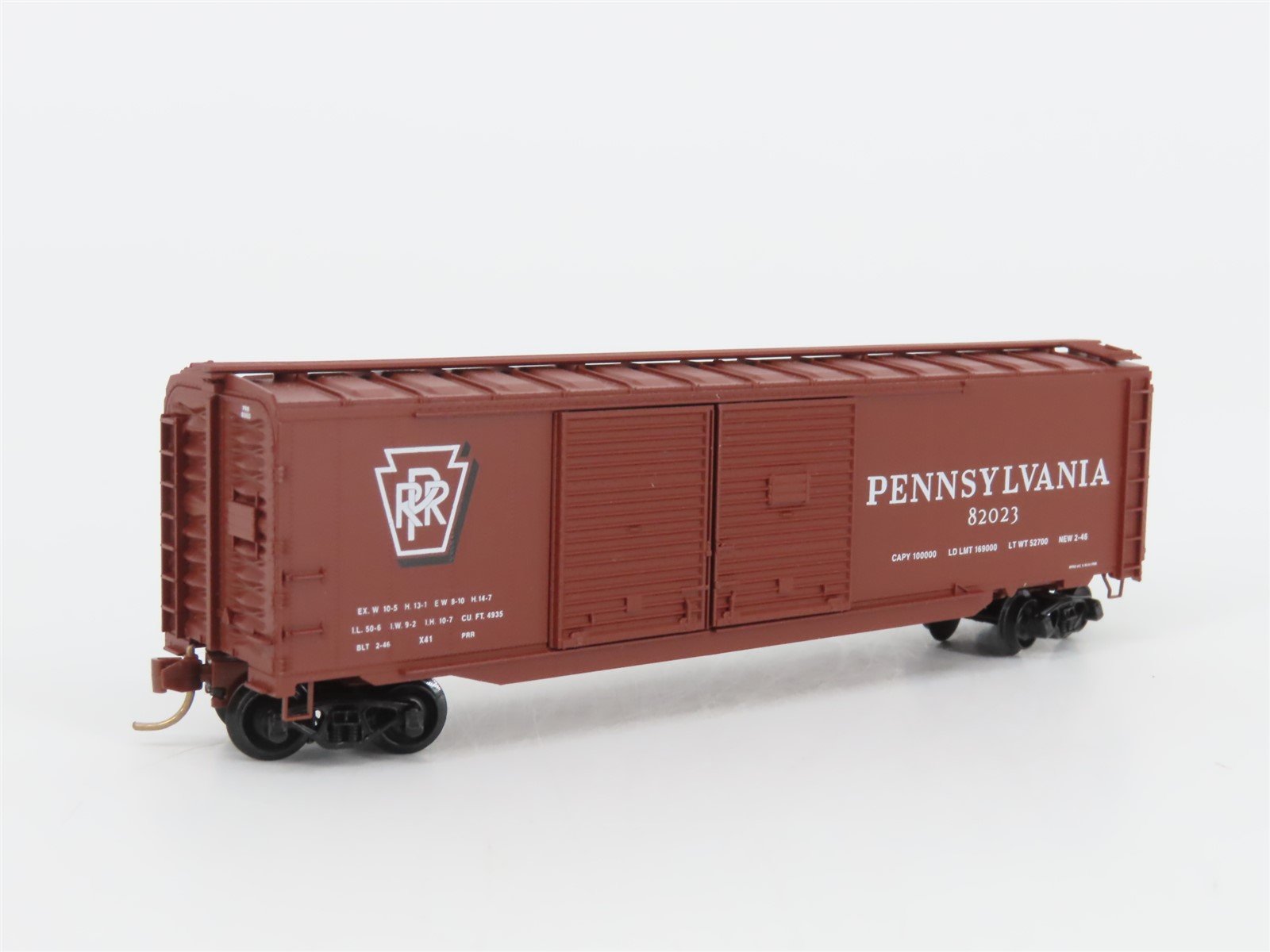 N Micro-Trains MTL 78010 PRR Pennsylvania 50' Double Door Auto Box Car #82023