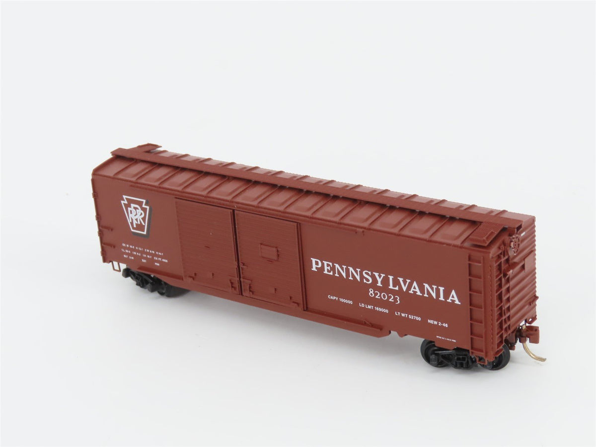 N Micro-Trains MTL 78010 PRR Pennsylvania 50&#39; Double Door Auto Box Car #82023