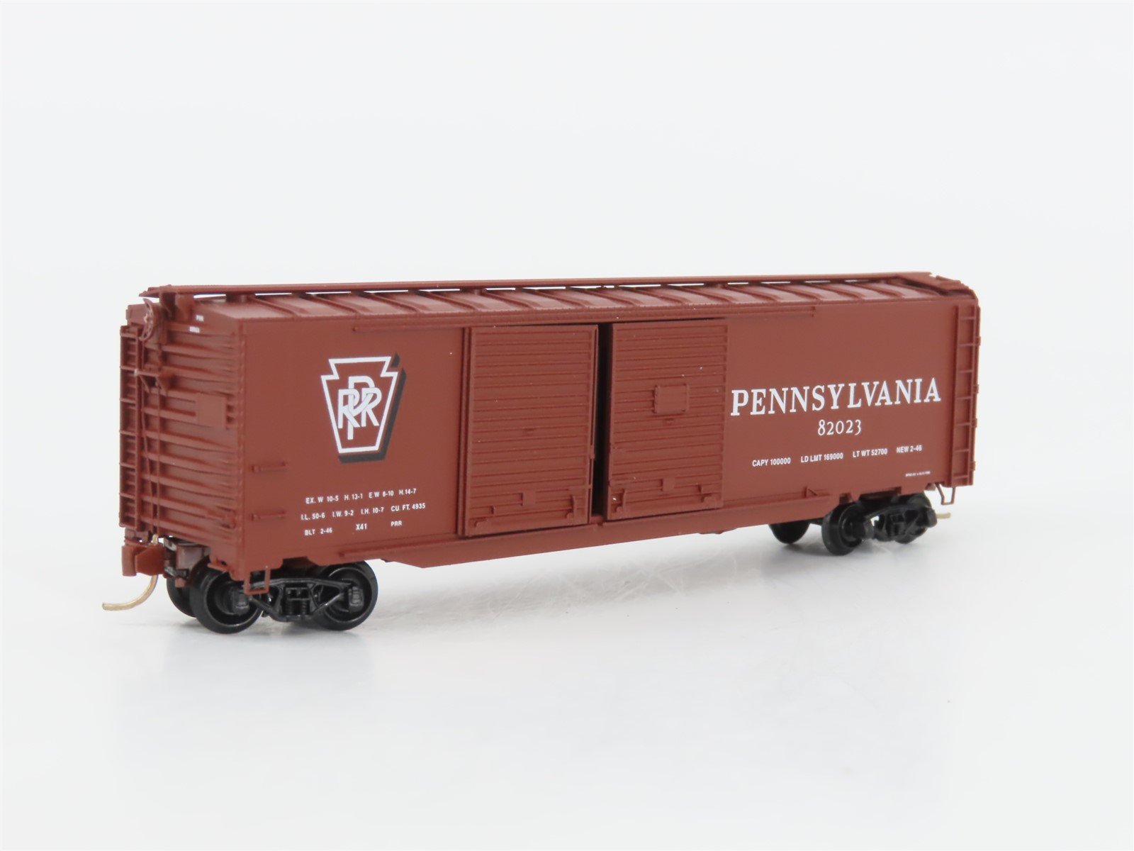 N Micro-Trains MTL 78010 PRR Pennsylvania 50' Double Door Auto Box Car #82023