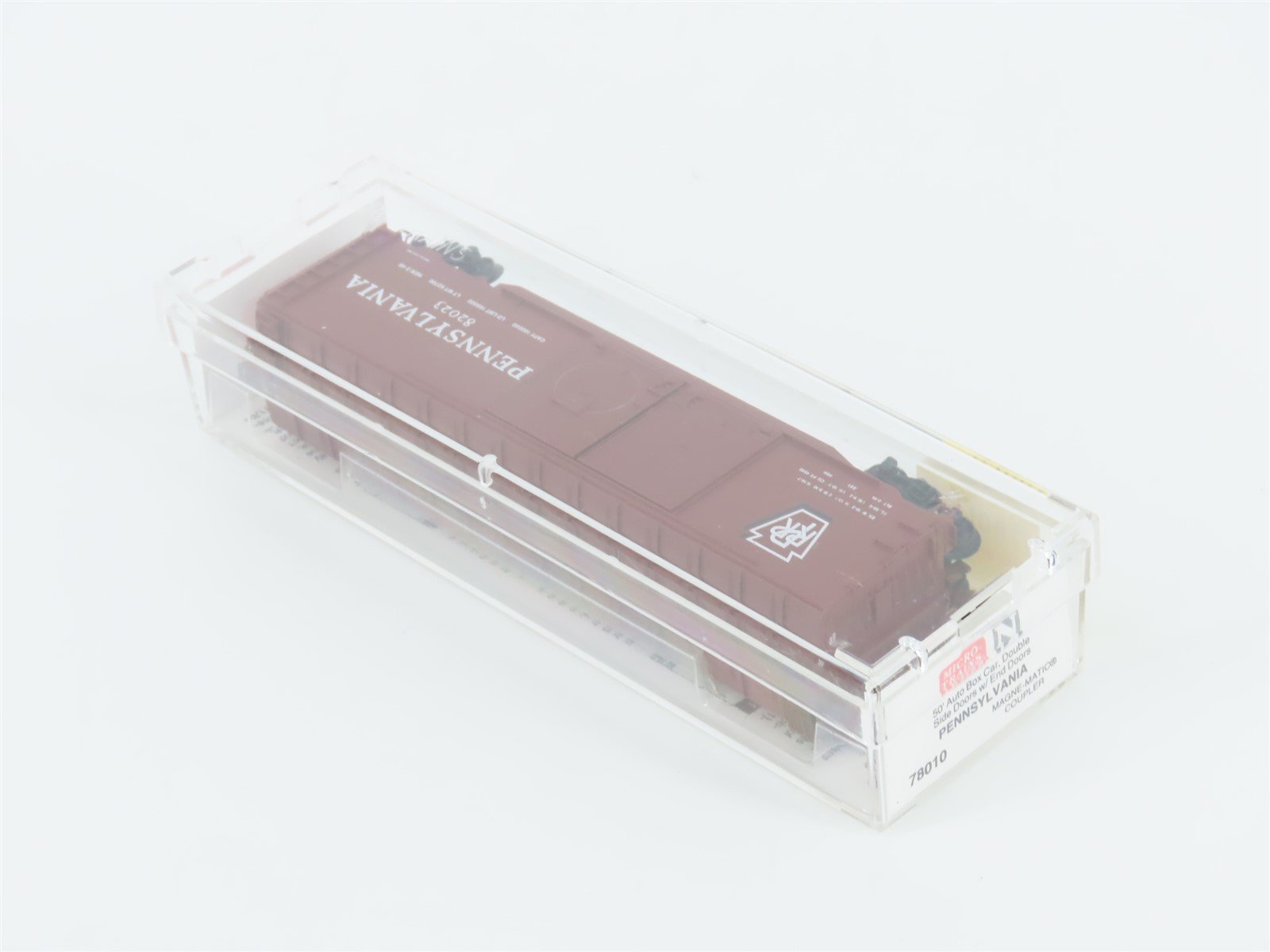 N Micro-Trains MTL 78010 PRR Pennsylvania 50' Double Door Auto Box Car #82023