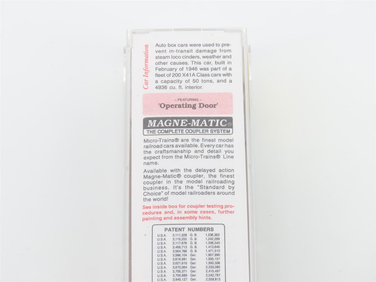N Micro-Trains MTL 78010 PRR Pennsylvania 50&#39; Double Door Auto Box Car #82023