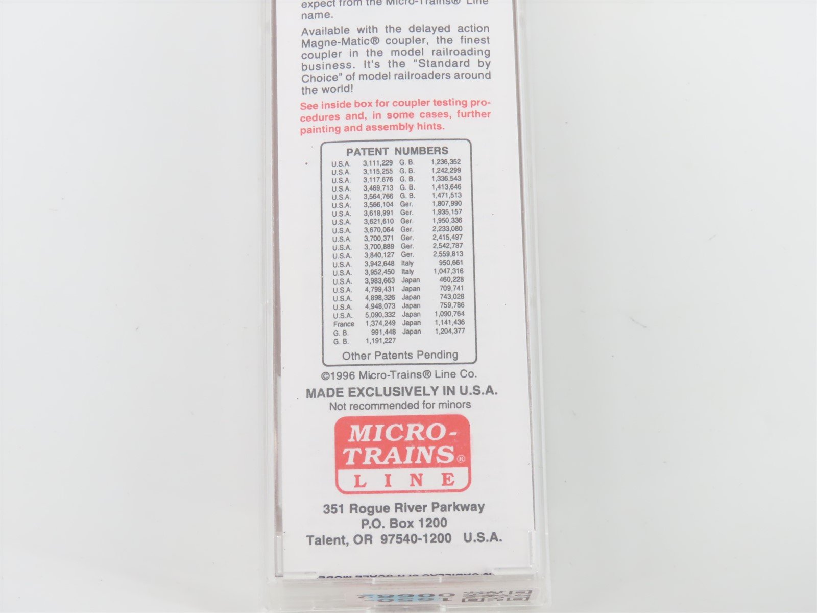 N Micro-Trains MTL 78010 PRR Pennsylvania 50' Double Door Auto Box Car #82023