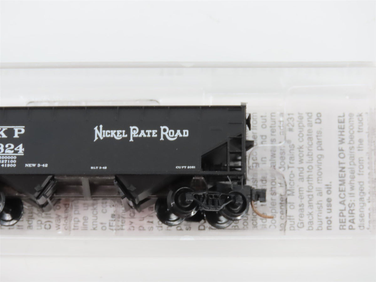 N Scale Micro-Trains MTL 87020 NKP Nickel Plate Road 2-Bay Hopper #33324