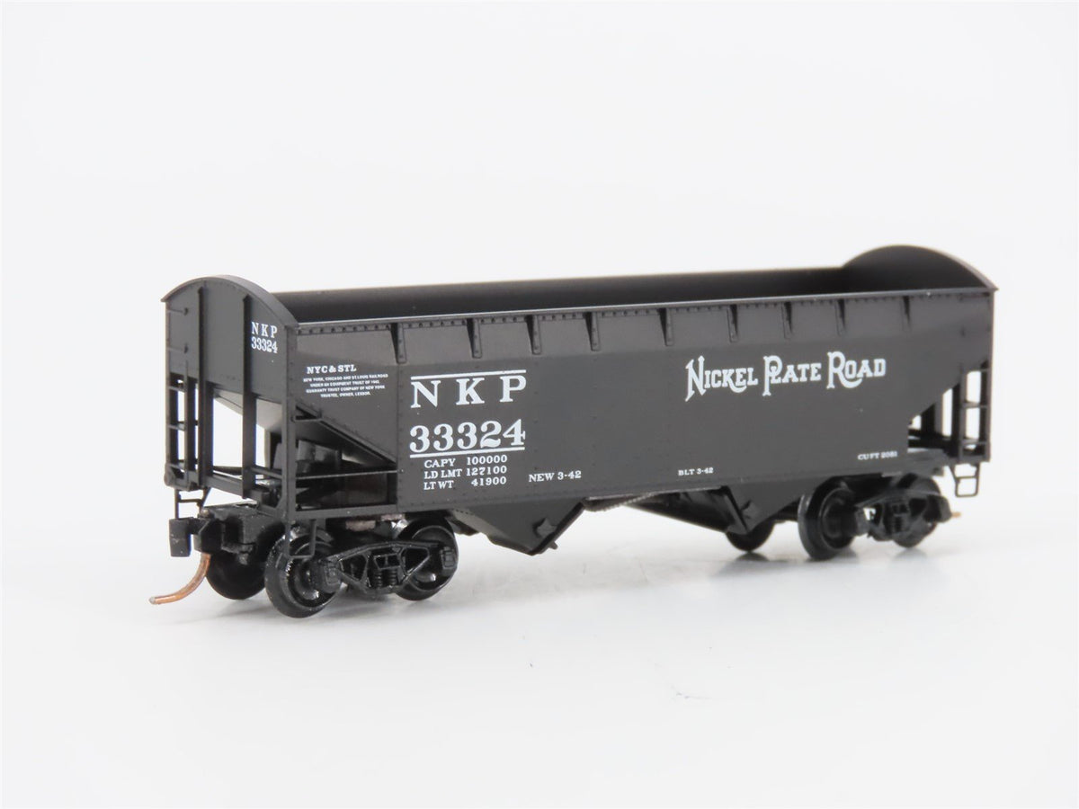 N Scale Micro-Trains MTL 87020 NKP Nickel Plate Road 2-Bay Hopper #33324