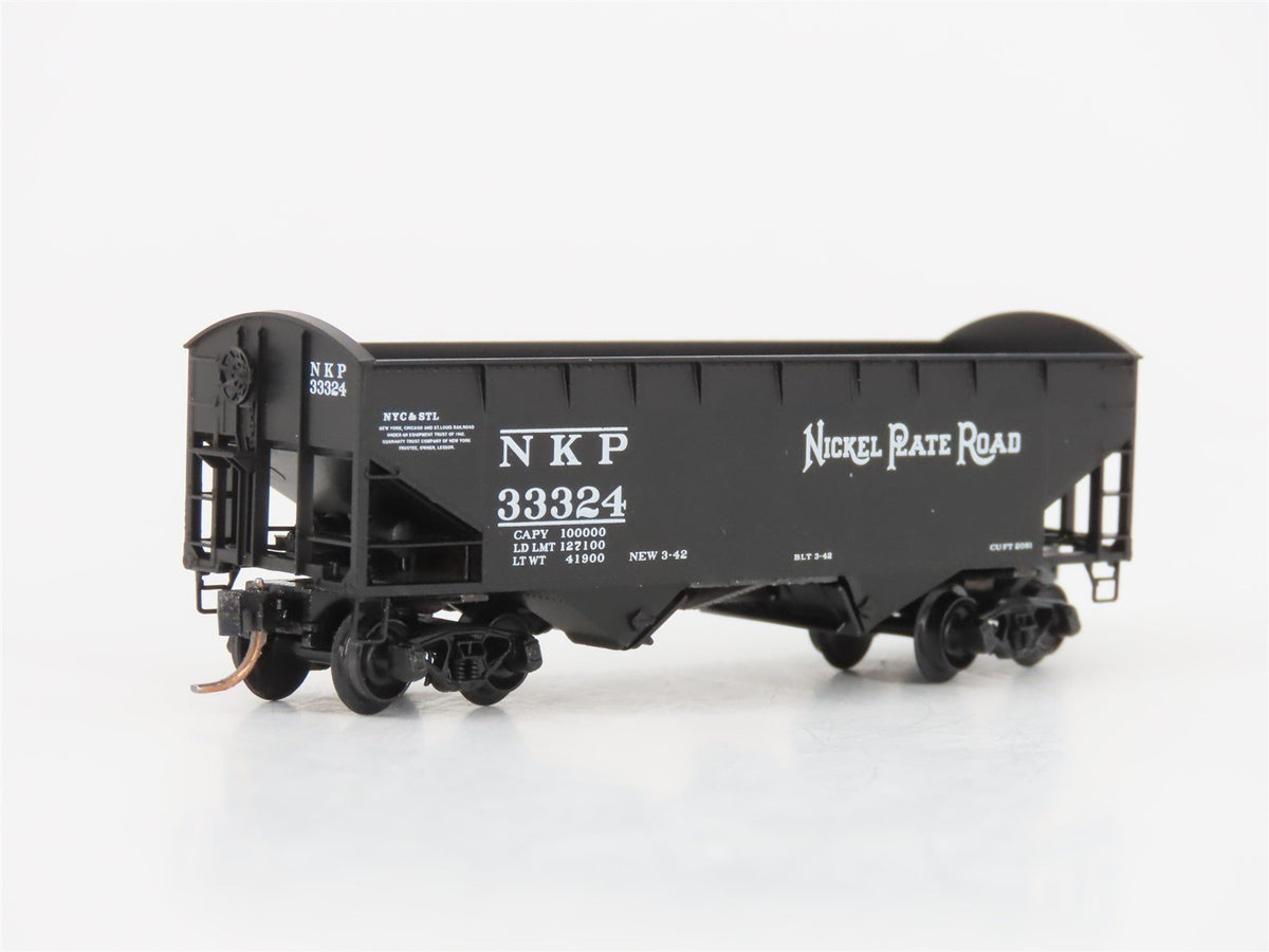 N Scale Micro-Trains MTL 87020 NKP Nickel Plate Road 2-Bay Hopper #33324