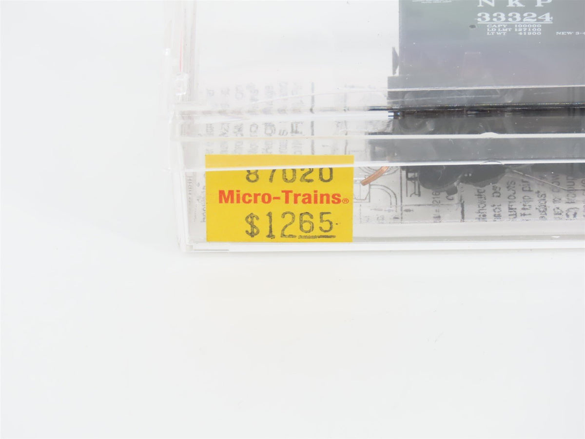 N Scale Micro-Trains MTL 87020 NKP Nickel Plate Road 2-Bay Hopper #33324