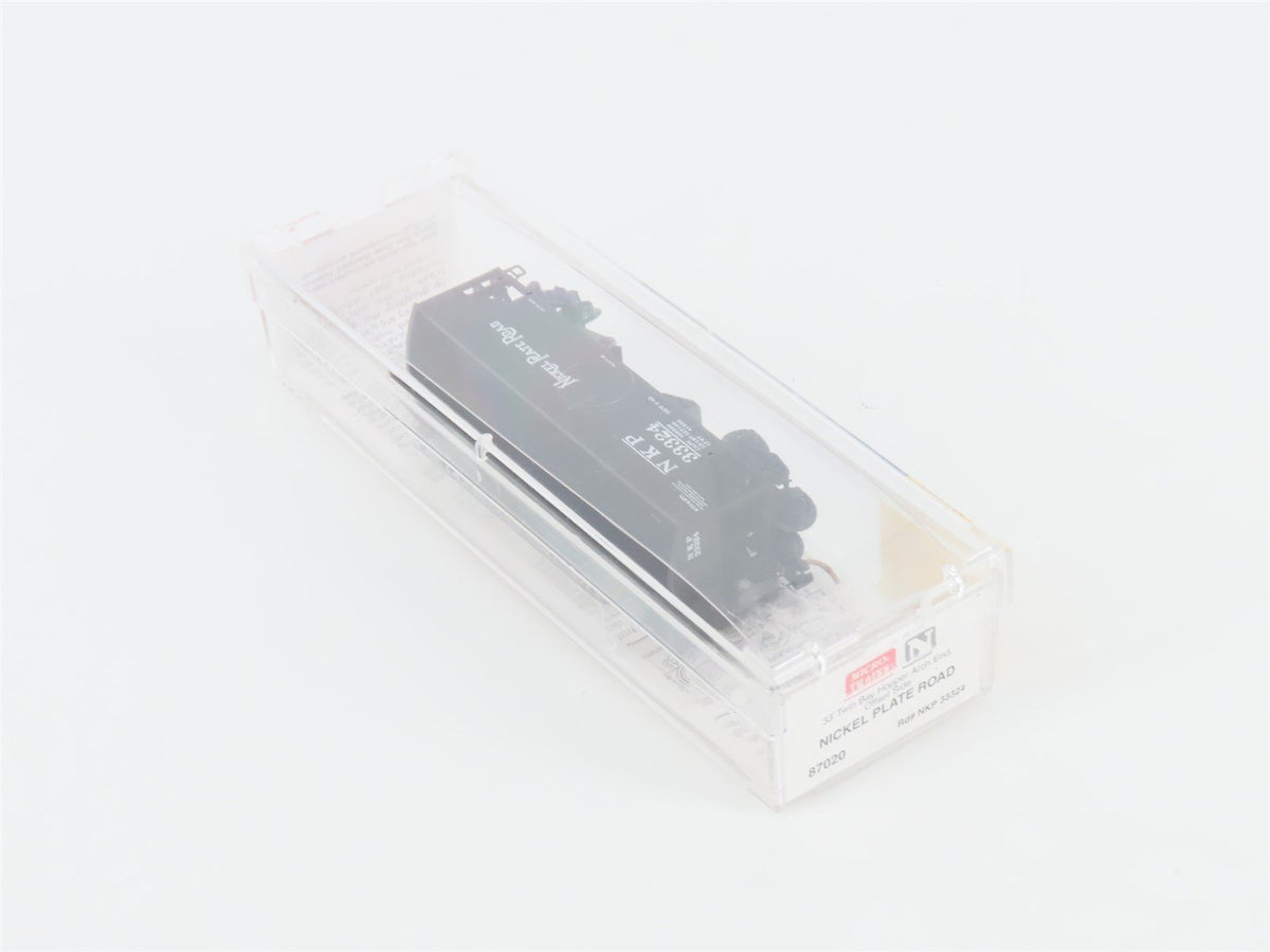 N Scale Micro-Trains MTL 87020 NKP Nickel Plate Road 2-Bay Hopper #33324