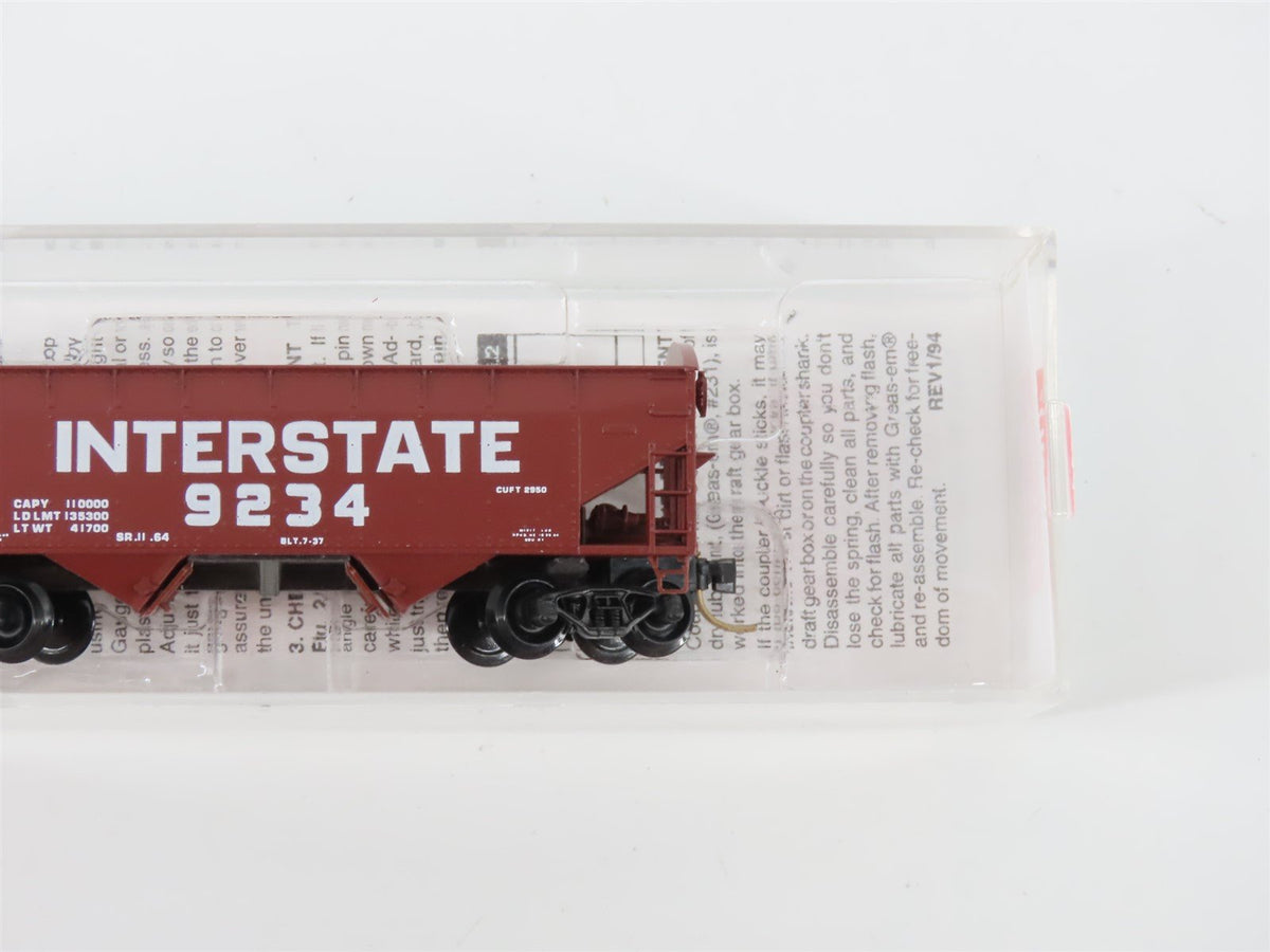 N Scale Micro-Trains MTL 87010 Interstate 33&#39; 2-Bay Hopper #9234