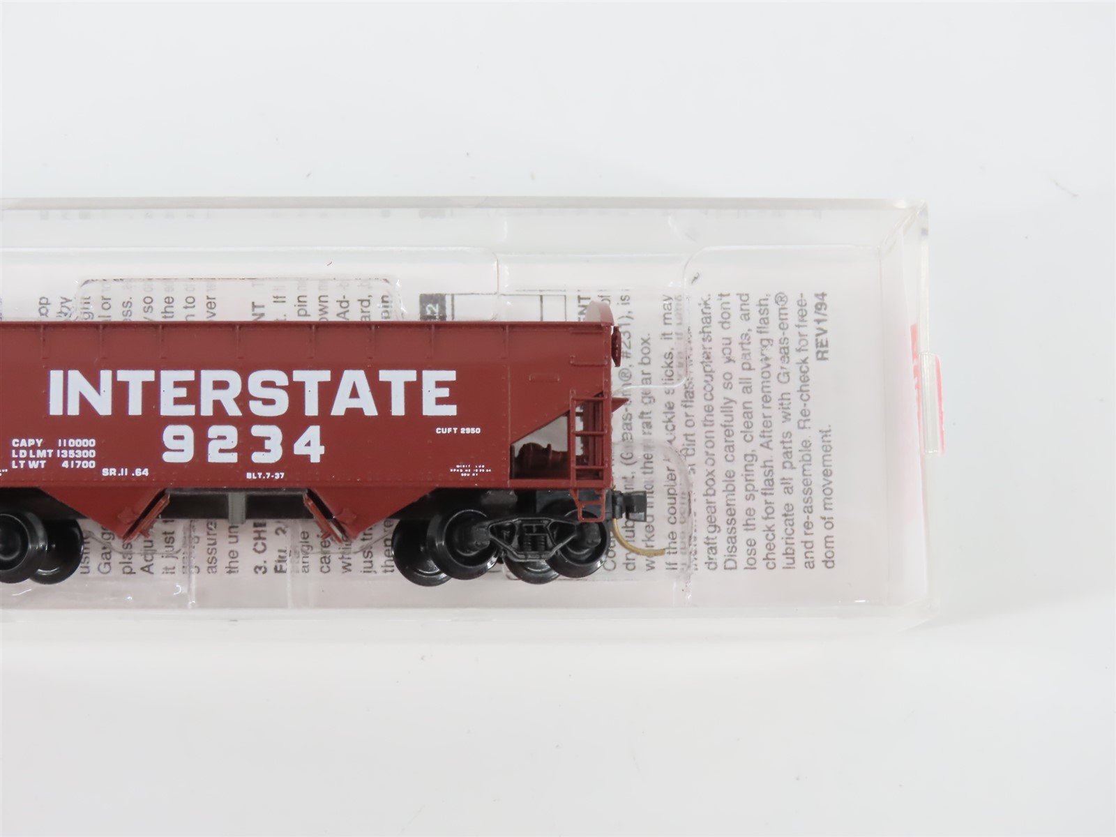 N Scale Micro-Trains MTL 87010 Interstate 33' 2-Bay Hopper #9234