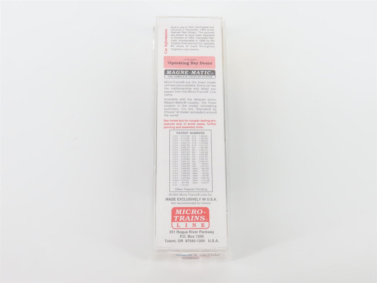 N Scale Micro-Trains MTL 87010 Interstate 33&#39; 2-Bay Hopper #9234