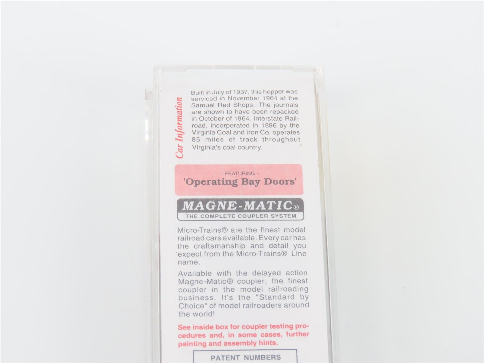 N Scale Micro-Trains MTL 87010 Interstate 33' 2-Bay Hopper #9234