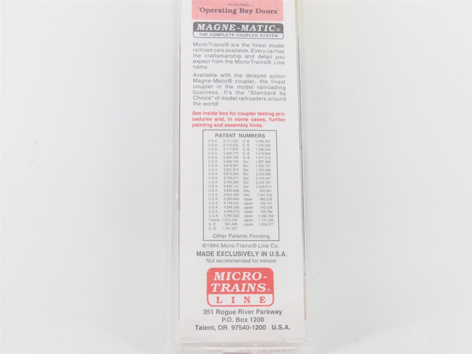 N Scale Micro-Trains MTL 87010 Interstate 33' 2-Bay Hopper #9234