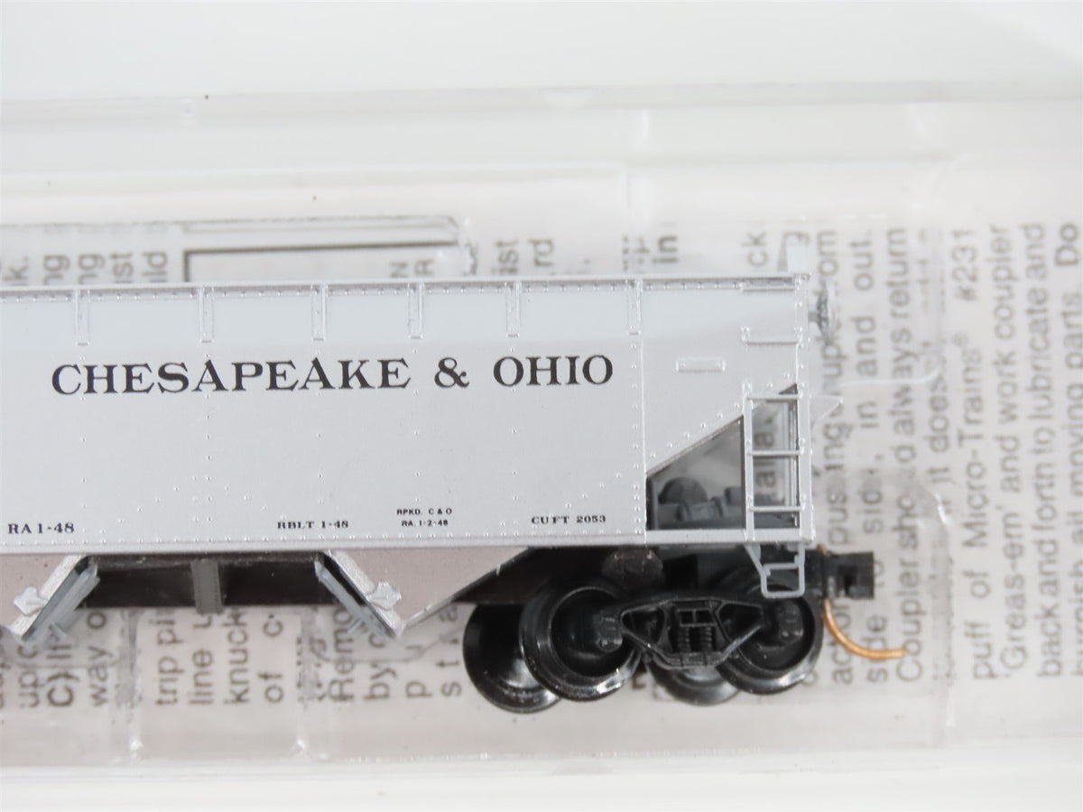 N Scale Micro-Trains MTL 86030 C&amp;O Chesapeake &amp; Ohio 33&#39; 2-Bay Hopper #130