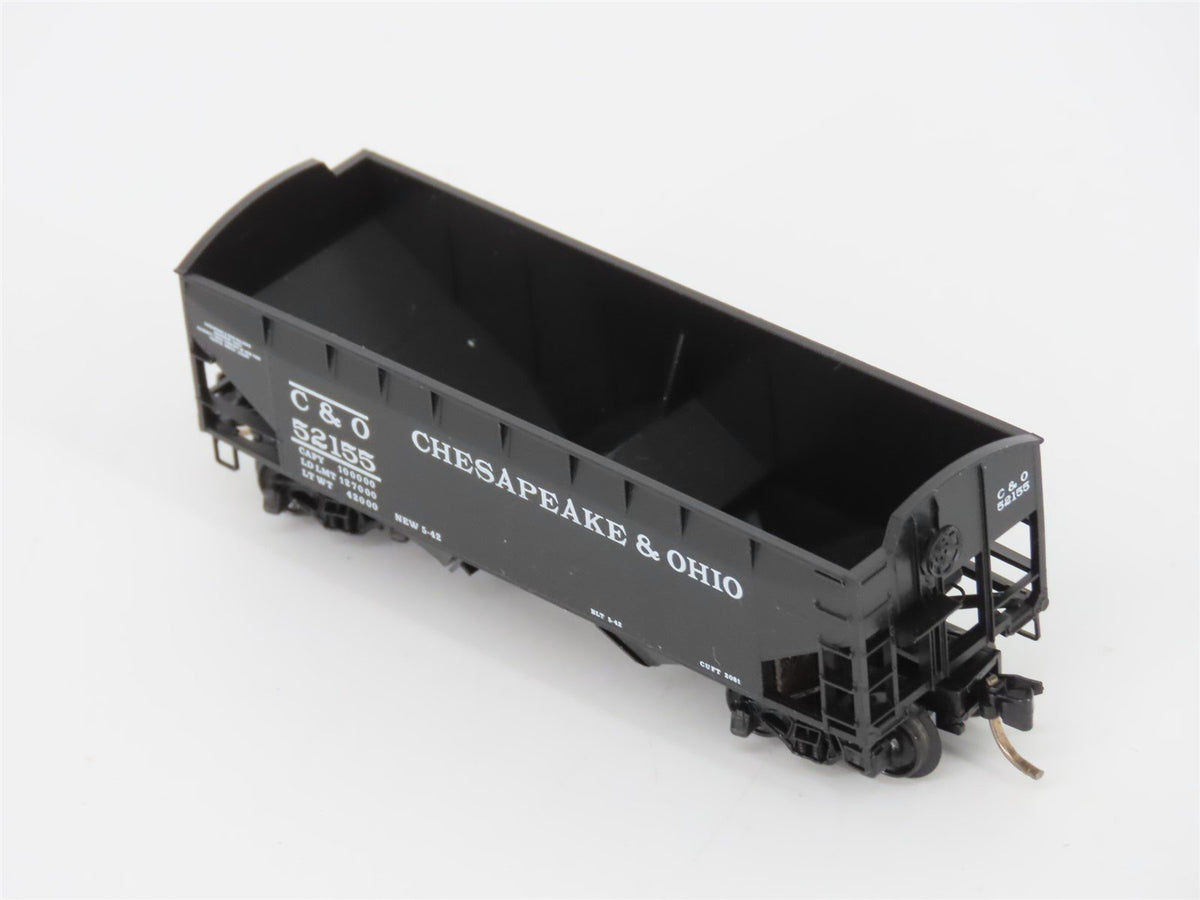 N Scale Micro-Trains MTL 86010 C&amp;O Chesapeake &amp; Ohio 33&#39; 2-Bay Hopper #52155