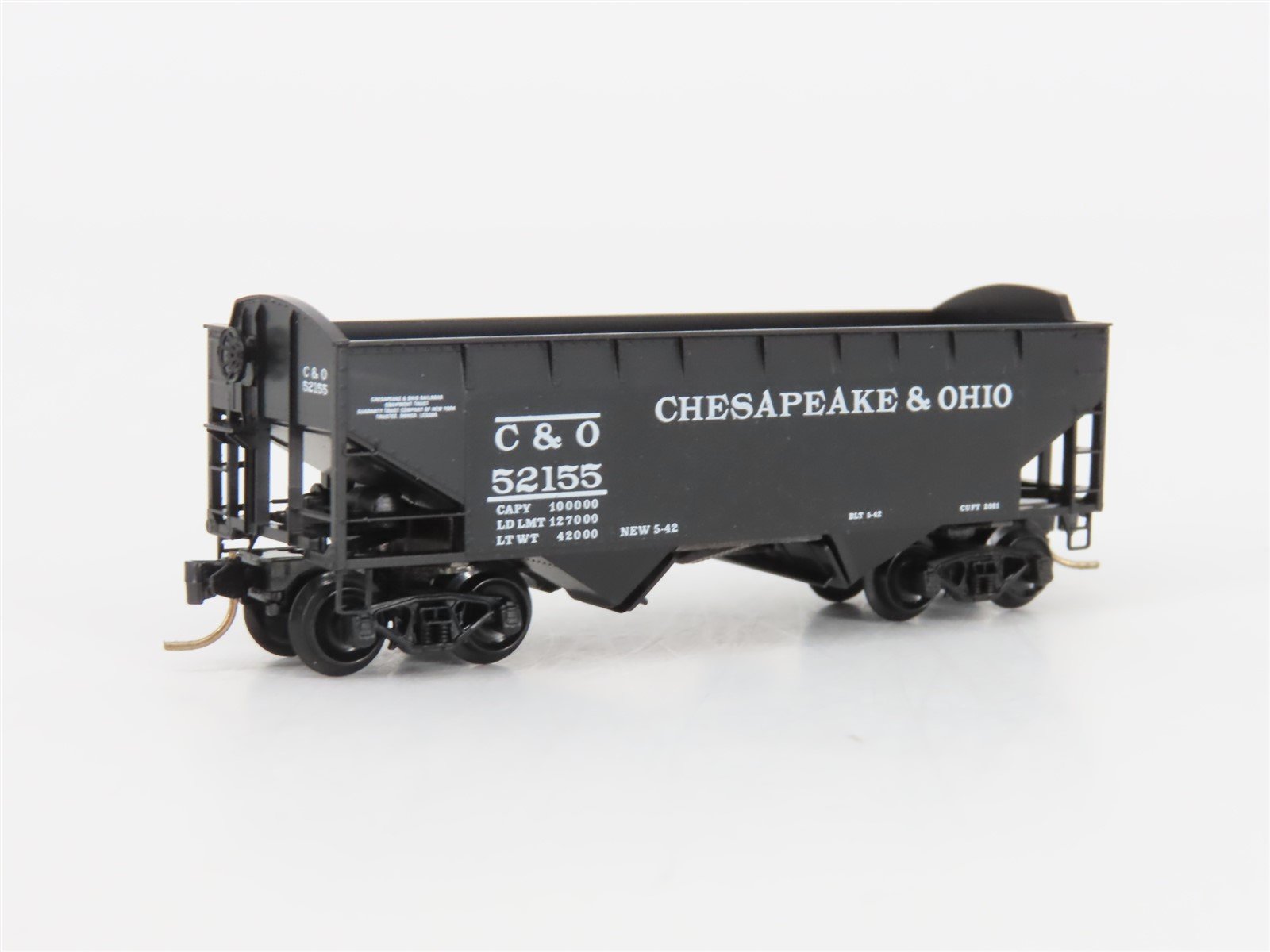 N Scale Micro-Trains MTL 86010 C&O Chesapeake & Ohio 33' 2-Bay Hopper #52155