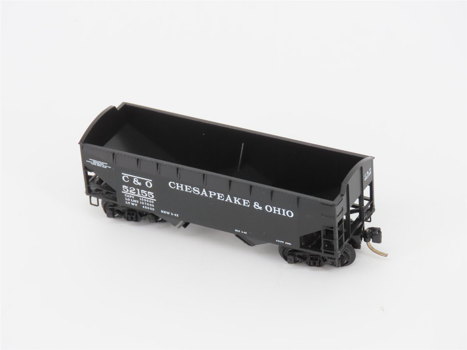 N Scale Micro-Trains MTL 86010 C&O Chesapeake & Ohio 33' 2-Bay Hopper #52155