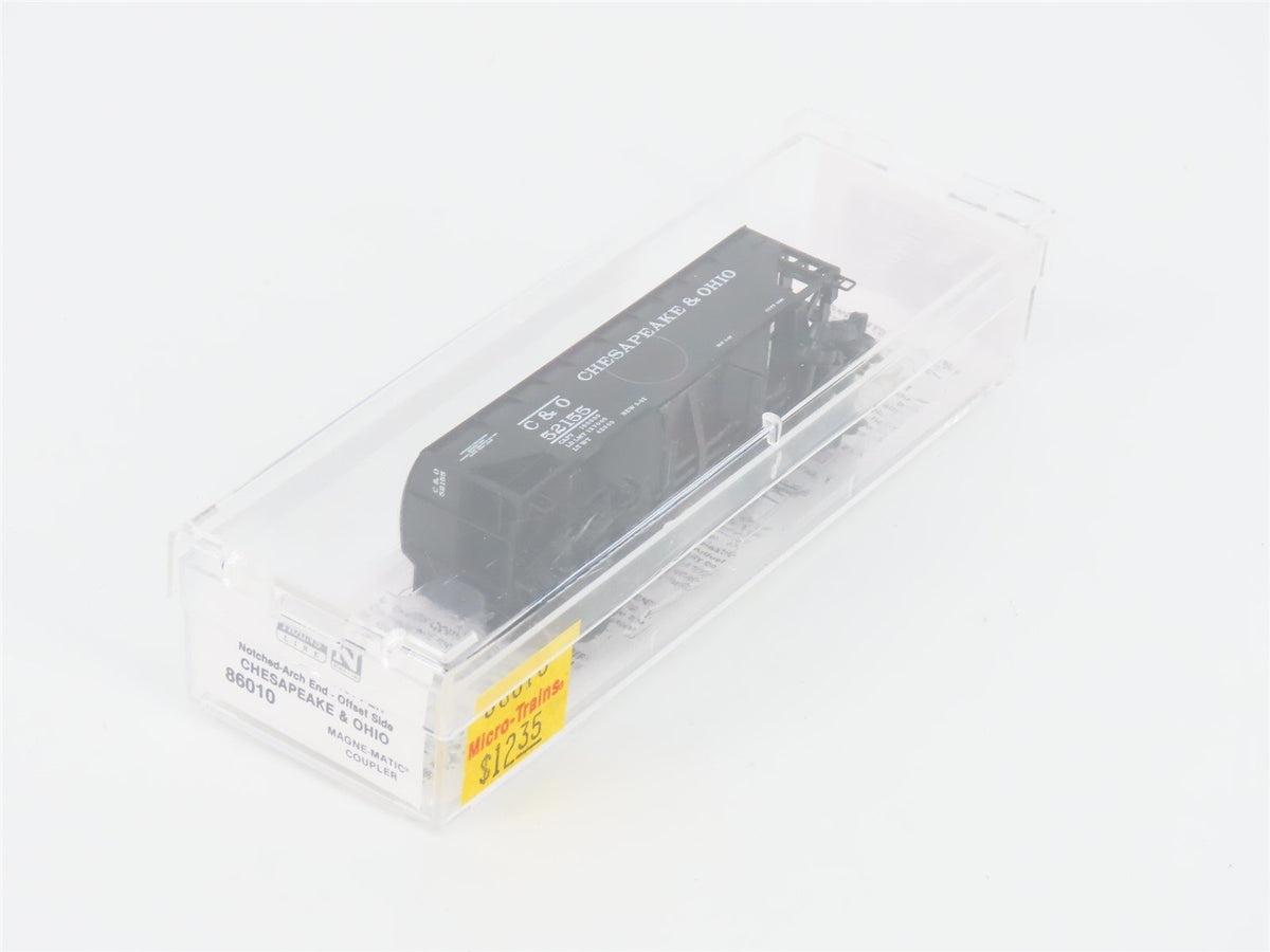N Scale Micro-Trains MTL 86010 C&amp;O Chesapeake &amp; Ohio 33&#39; 2-Bay Hopper #52155