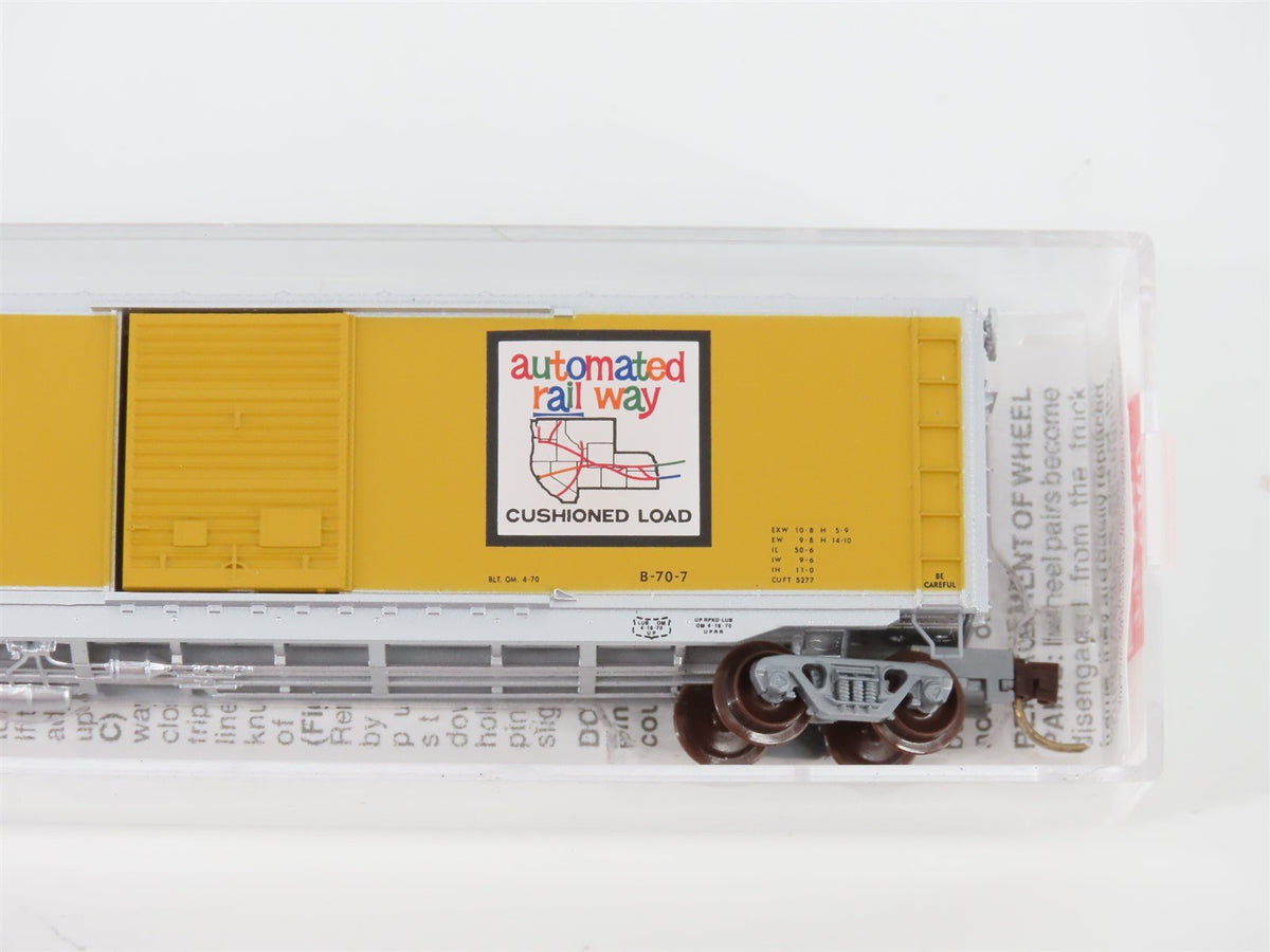 N Micro-Trains MTL 77090 UP Union Pacific&quot;Automated Rail Way&quot; 50 Box Car #508494