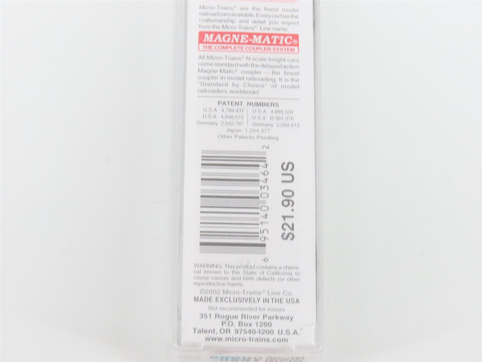 N Micro-Trains MTL 77090 UP Union Pacific