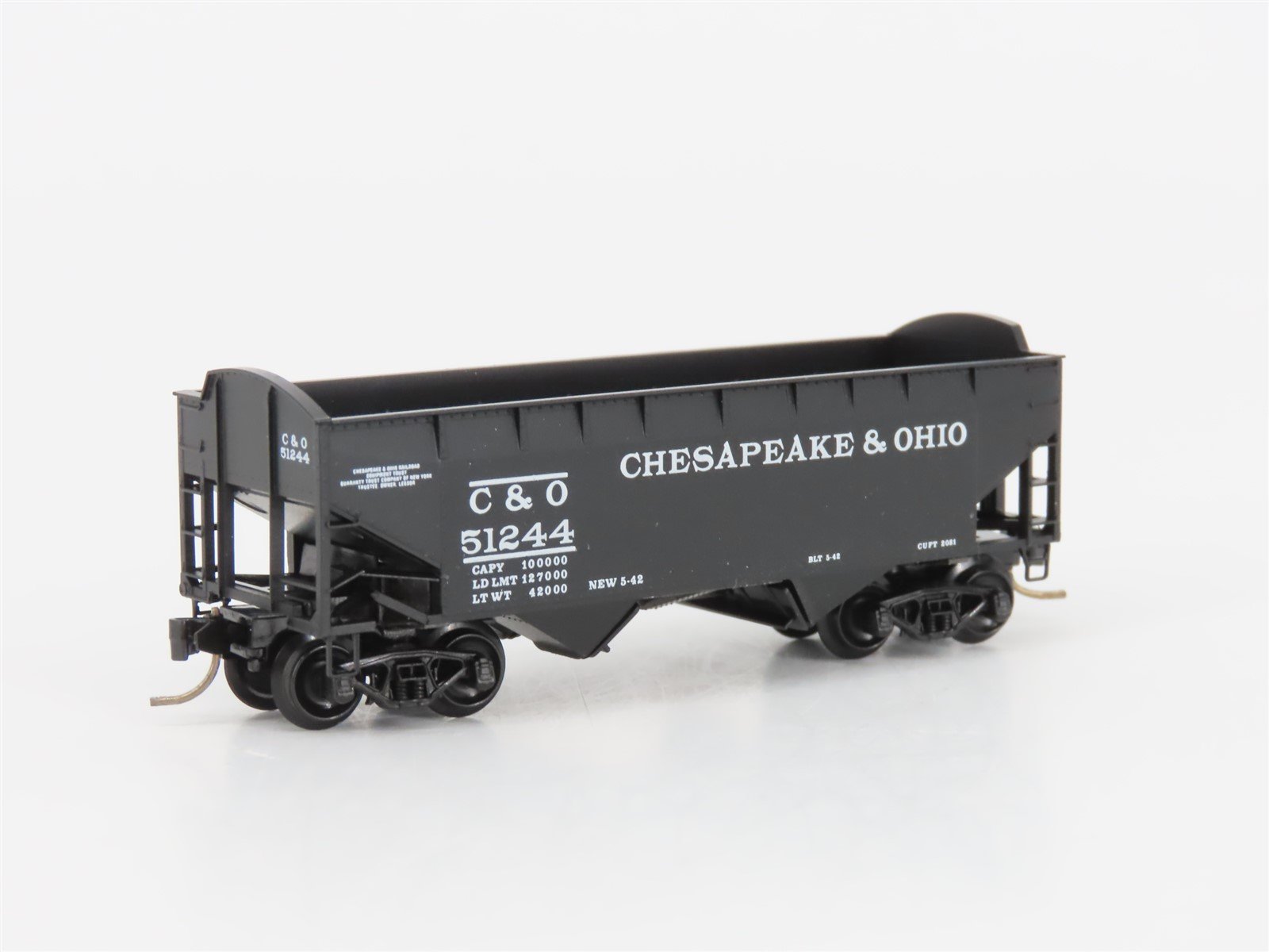 N Scale Micro-Trains MTL 86010 C&O Chesapeake & Ohio 33' 2-Bay Hopper #51244