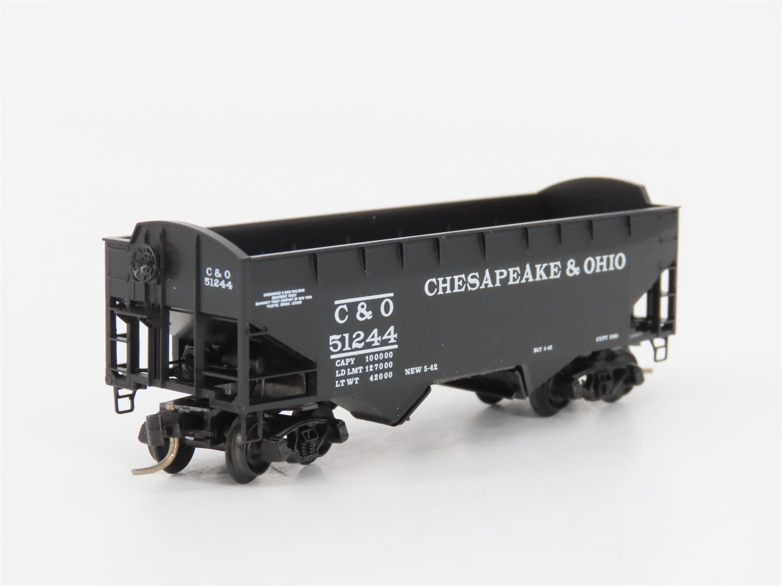 N Scale Micro-Trains MTL 86010 C&O Chesapeake & Ohio 33' 2-Bay Hopper #51244