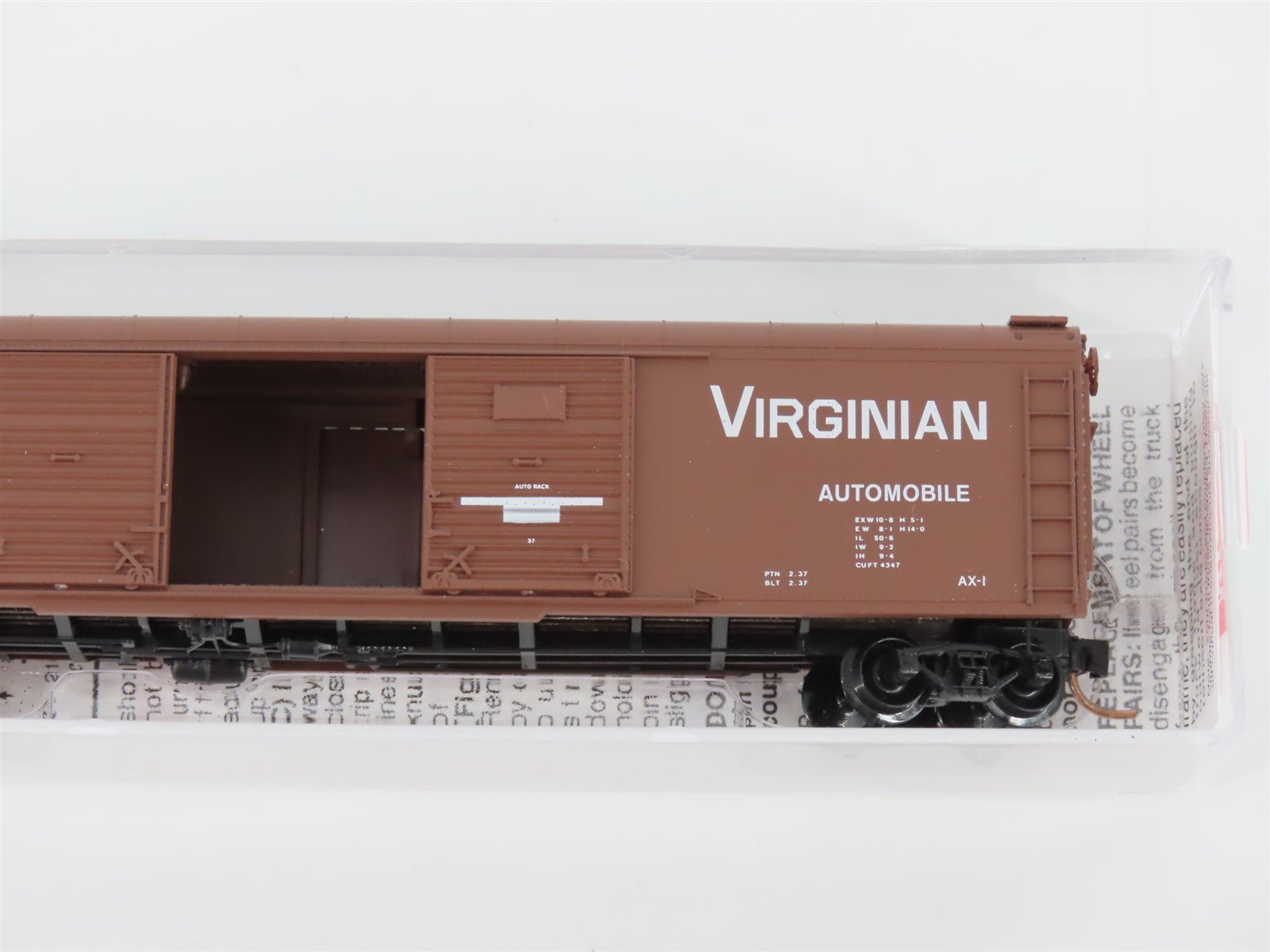 N Micro-Trains MTL 79050 VGN Virginian 50' Wagon Top Double Door Box Car #62000