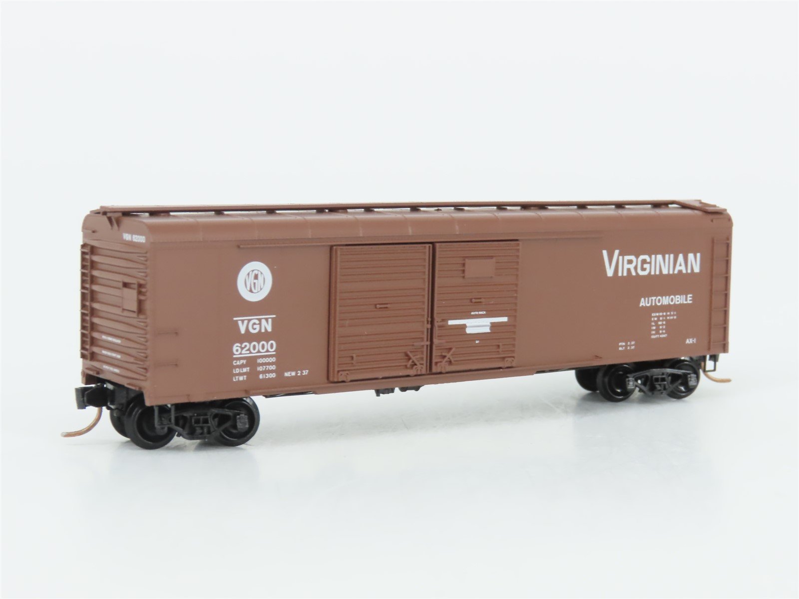 N Micro-Trains MTL 79050 VGN Virginian 50' Wagon Top Double Door Box Car #62000