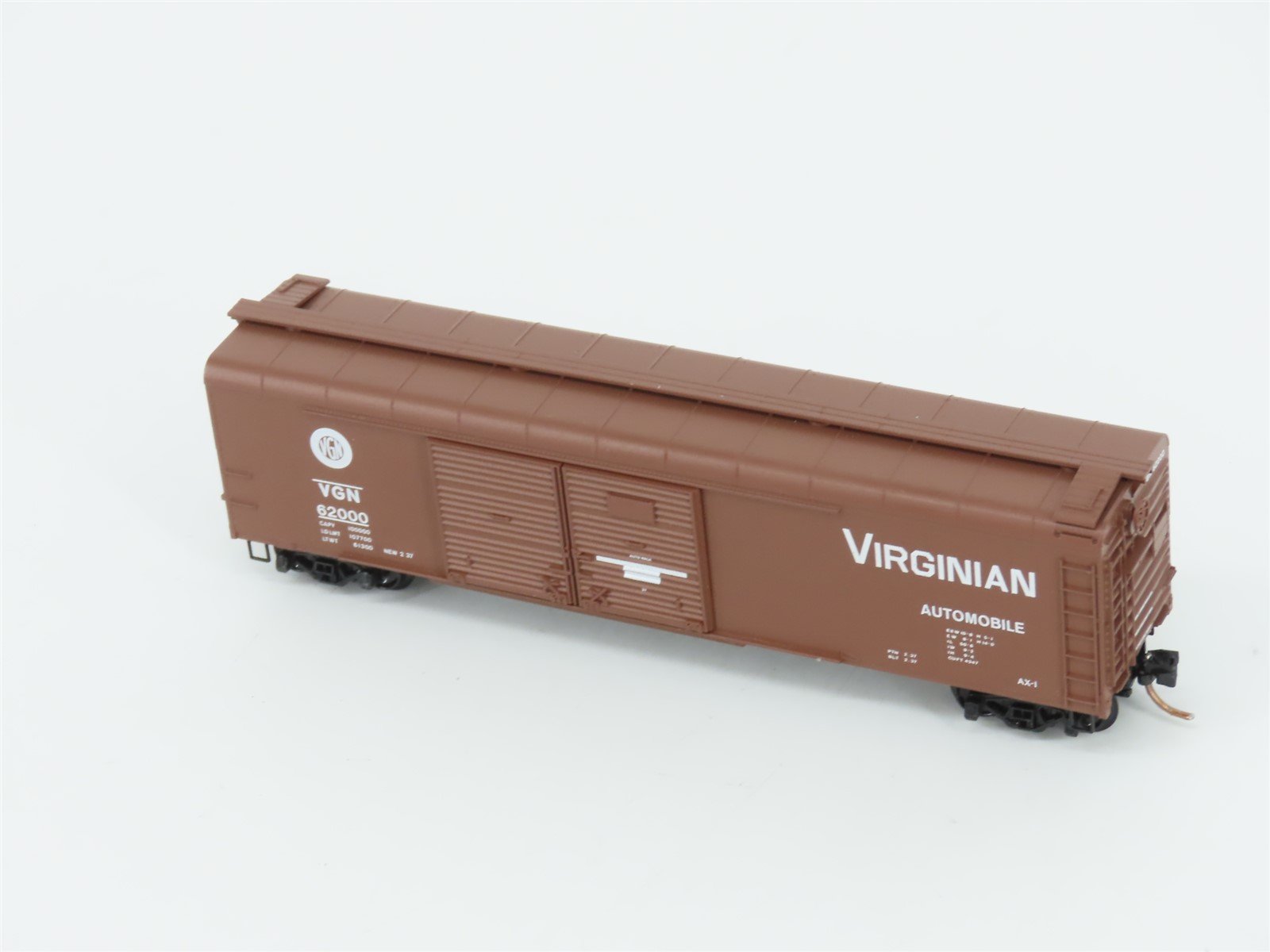 N Micro-Trains MTL 79050 VGN Virginian 50' Wagon Top Double Door Box Car #62000