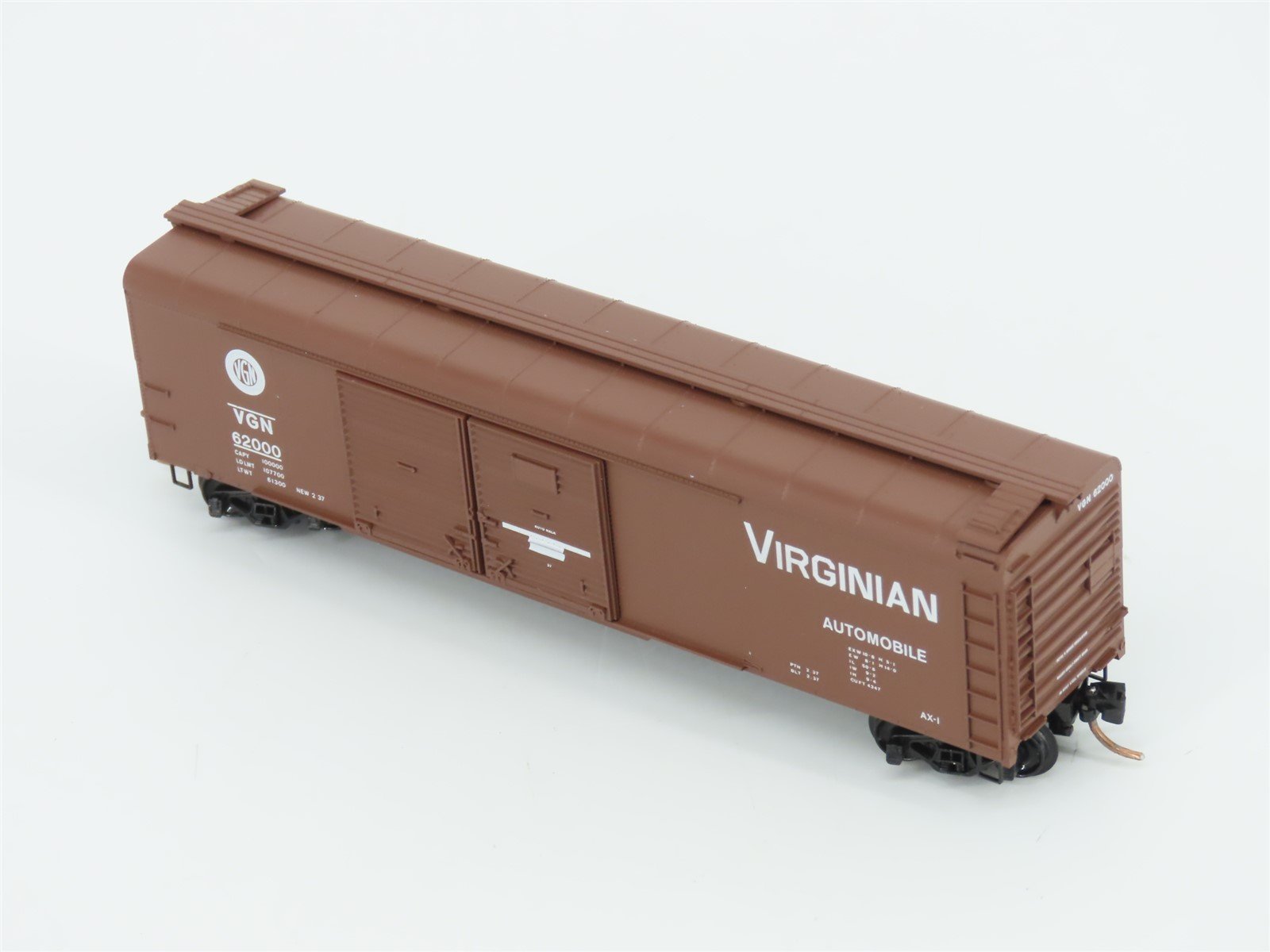 N Micro-Trains MTL 79050 VGN Virginian 50' Wagon Top Double Door Box Car #62000