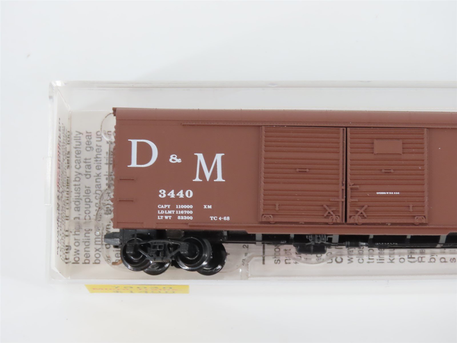 N Scale Micro-Trains MTL 79030 D&M Detroit & Mackinac Wagon Top Box Car #3440