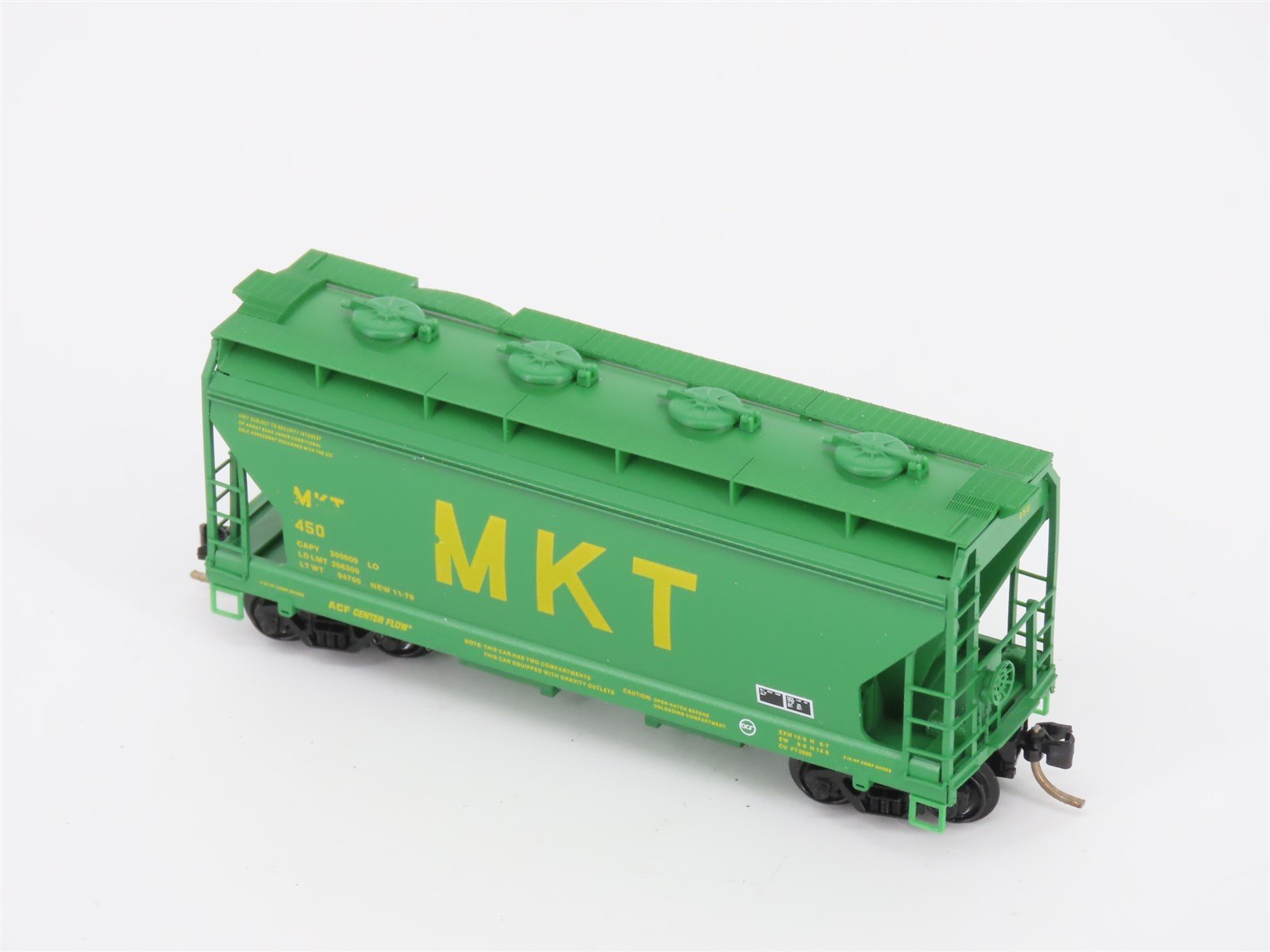 N Micro-Trains MTL 92040 MKT Missouri-Kansas-Texas 2 Bay Covered Hopper #450