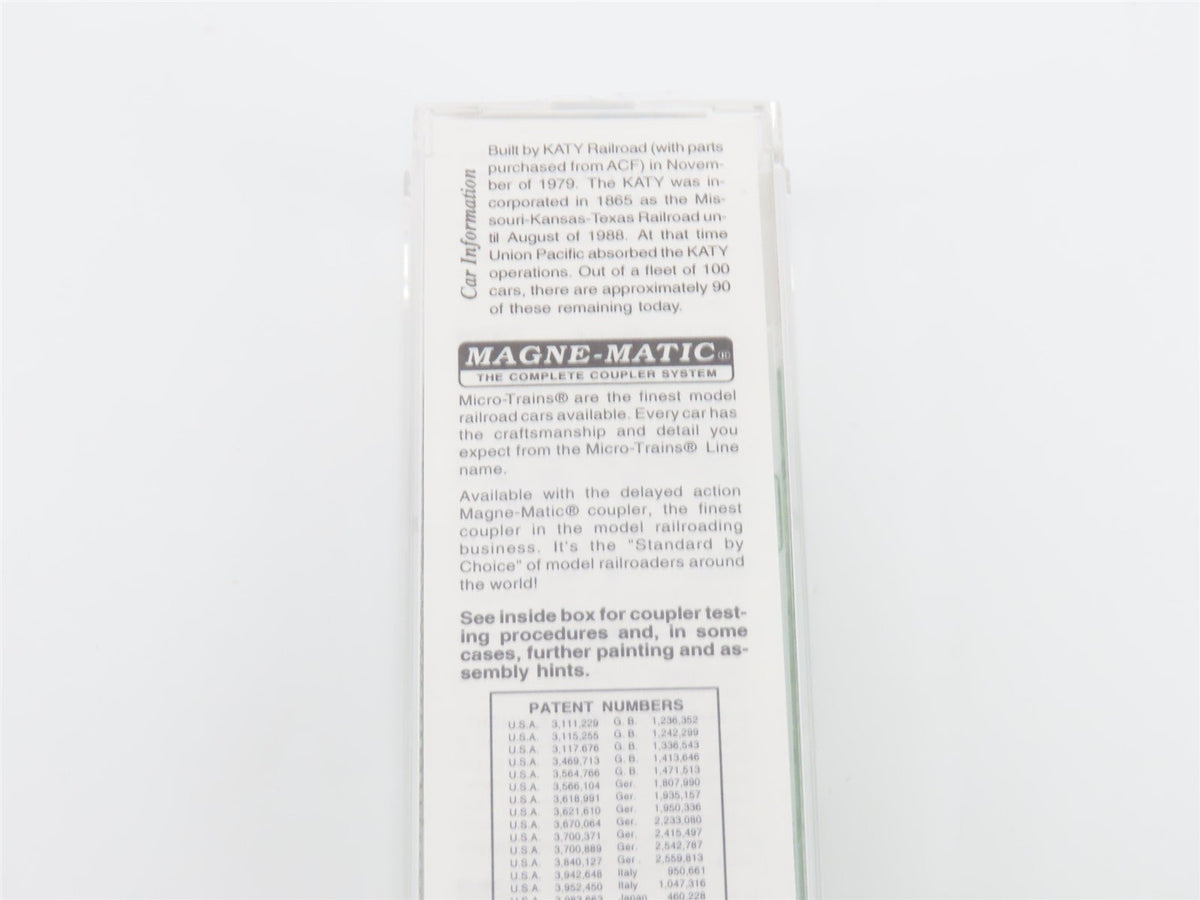N Micro-Trains MTL 92040 MKT Missouri-Kansas-Texas 2 Bay Covered Hopper #450