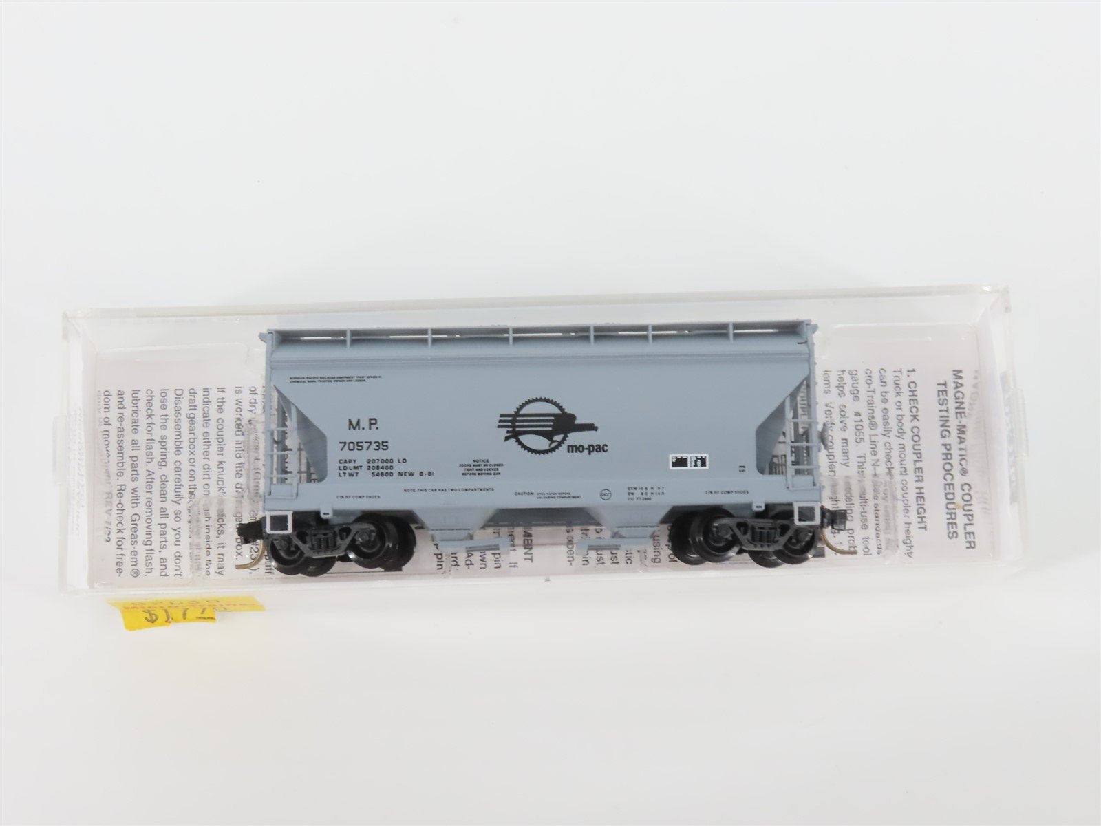 N Scale Micro-Trains MTL 92030 MP Mo-Pac 2 Bay ACF Centerflow Hopper #705735