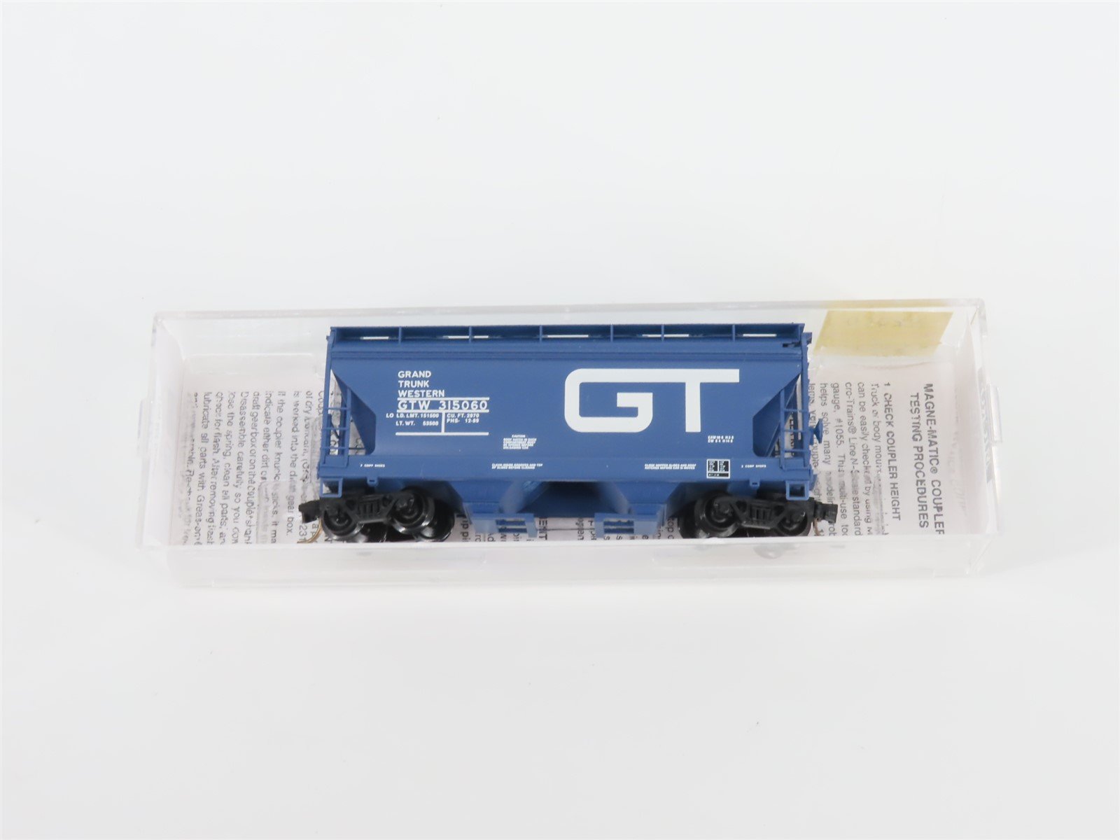 N Micro-Trains MTL 92010 GTW Grand Trunk Western 2 Bay Centerflow Hopper #315060