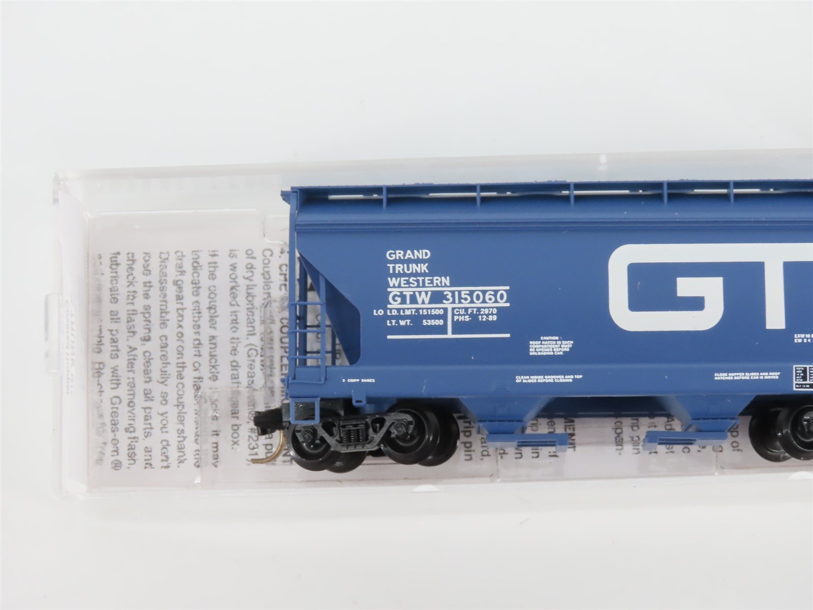 N Micro-Trains MTL 92010 GTW Grand Trunk Western 2 Bay Centerflow Hopper #315060