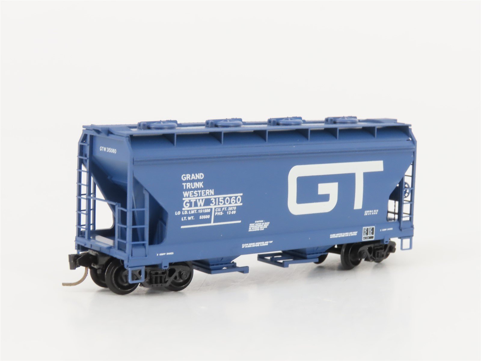 N Micro-Trains MTL 92010 GTW Grand Trunk Western 2 Bay Centerflow Hopper #315060