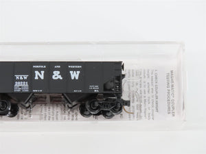 N Scale Micro-Trains MTL 91010 N&W Norfolk & Western 33' 2-Bay Hopper #38221