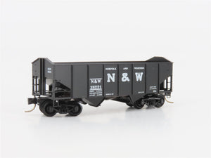 N Scale Micro-Trains MTL 91010 N&W Norfolk & Western 33' 2-Bay Hopper #38221