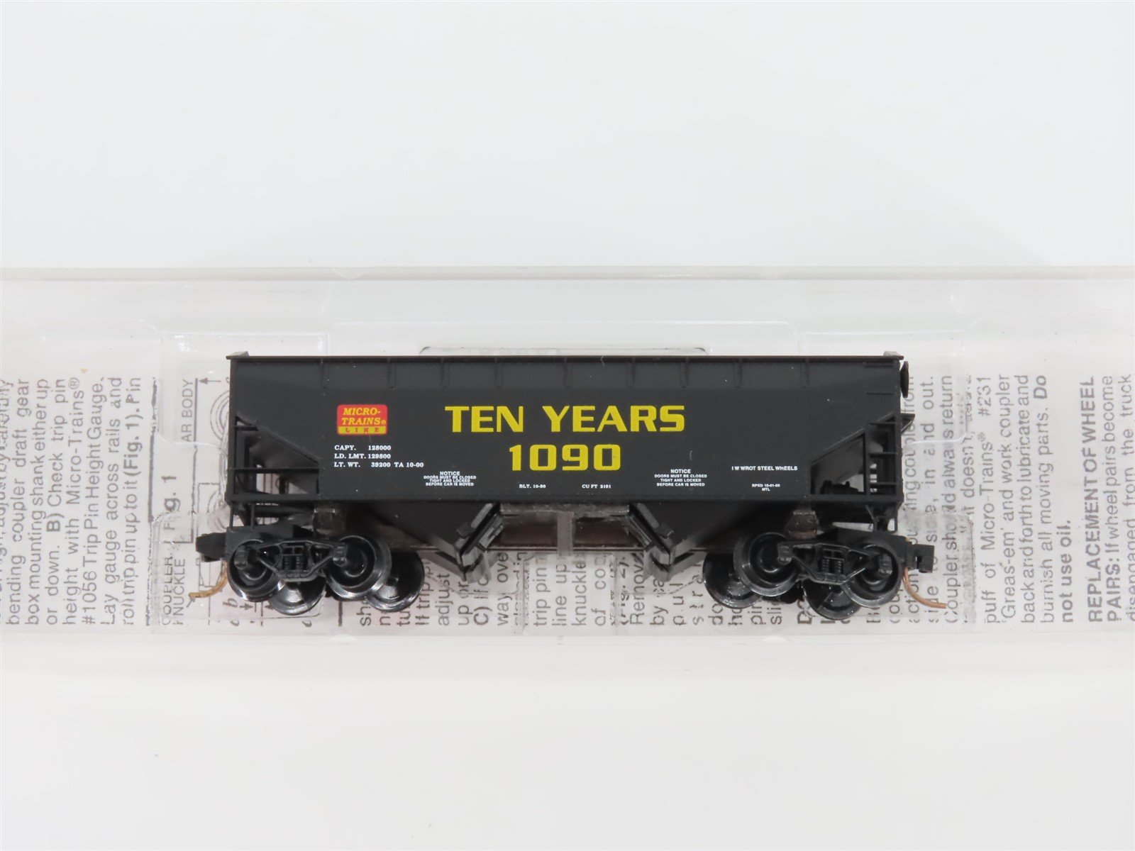 N Micro-Trains MTL 90020 Micro-Trains Line 10th Anniversary 2 Bay Hopper #1090