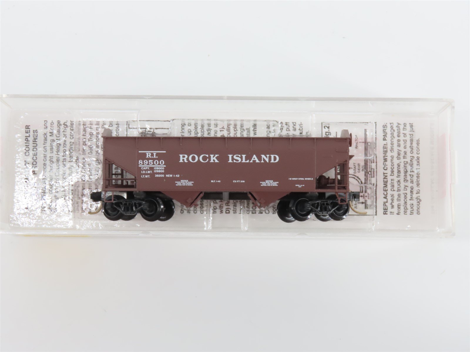 N Scale Micro-Trains MTL 90010 RI Rock Island 33' 2-Bay Hopper #89500