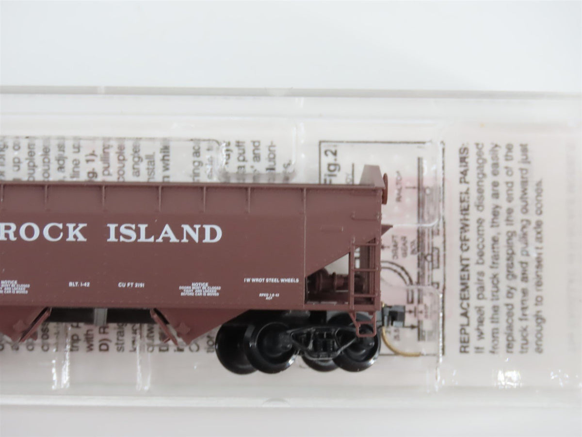 N Scale Micro-Trains MTL 90010 RI Rock Island 33&#39; 2-Bay Hopper #89500