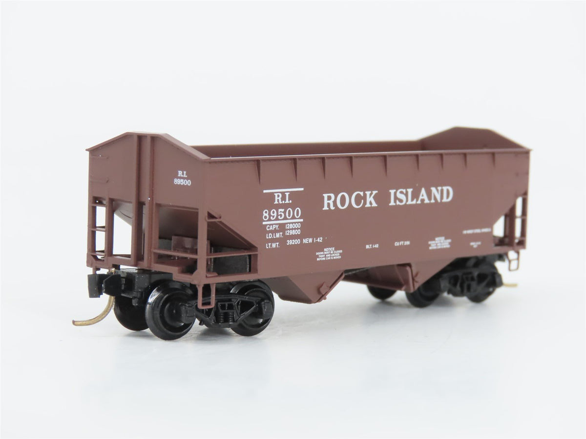 N Scale Micro-Trains MTL 90010 RI Rock Island 33&#39; 2-Bay Hopper #89500