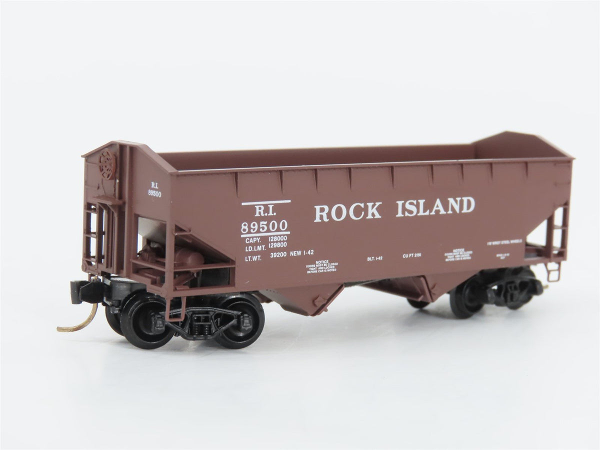 N Scale Micro-Trains MTL 90010 RI Rock Island 33&#39; 2-Bay Hopper #89500