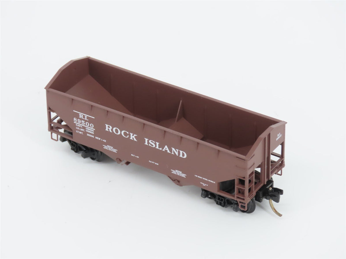 N Scale Micro-Trains MTL 90010 RI Rock Island 33&#39; 2-Bay Hopper #89500