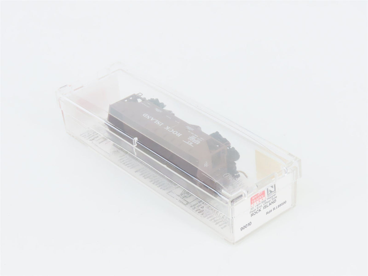 N Scale Micro-Trains MTL 90010 RI Rock Island 33&#39; 2-Bay Hopper #89500