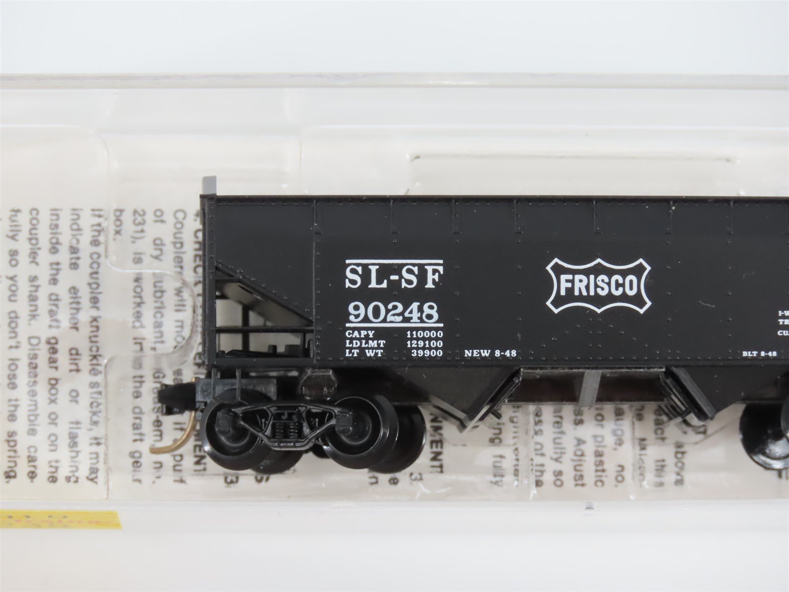 N Scale Micro-Trains MTL 88010 SLSF Frisco 33' 2-Bay Hopper #90248