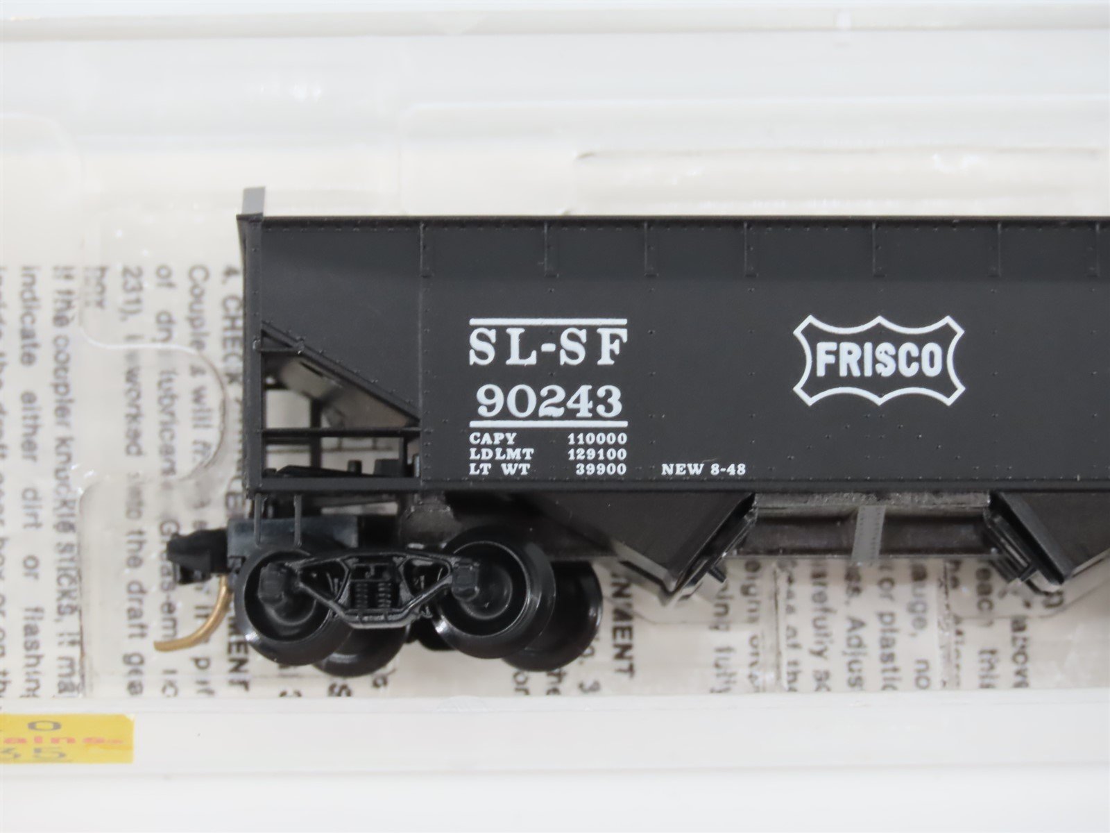 N Scale Micro-Trains MTL 88010 SLSF Frisco 33' 2-Bay Hopper #90243