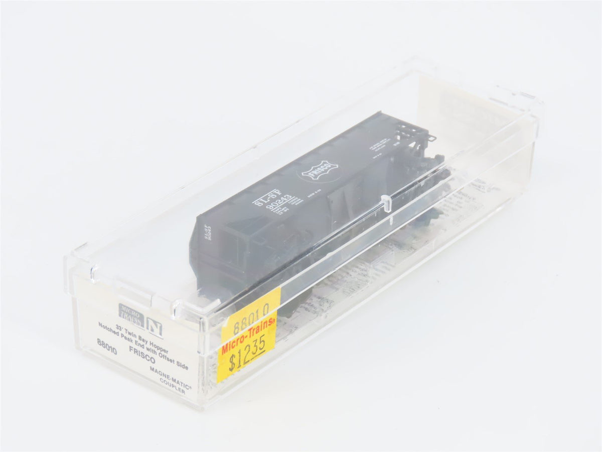N Scale Micro-Trains MTL 88010 SLSF Frisco 33&#39; 2-Bay Hopper #90243