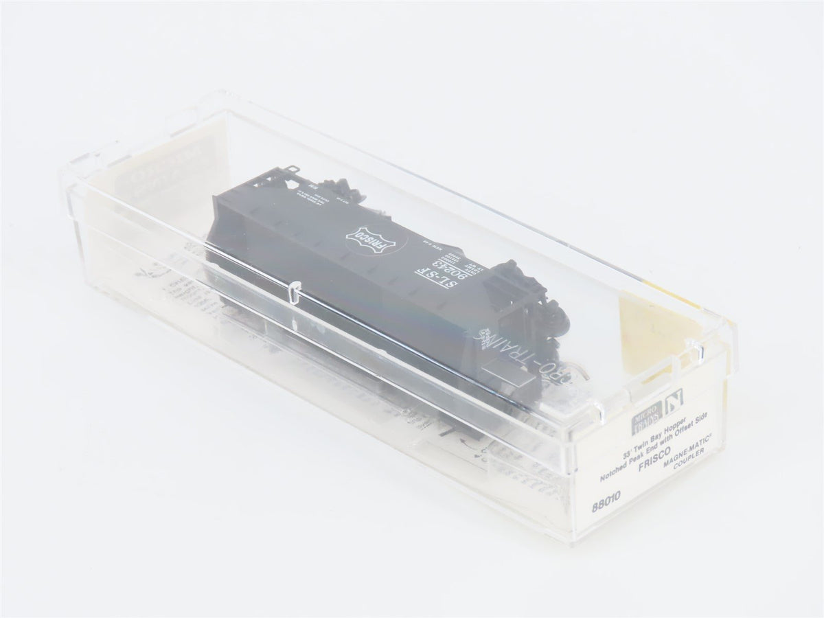 N Scale Micro-Trains MTL 88010 SLSF Frisco 33&#39; 2-Bay Hopper #90243