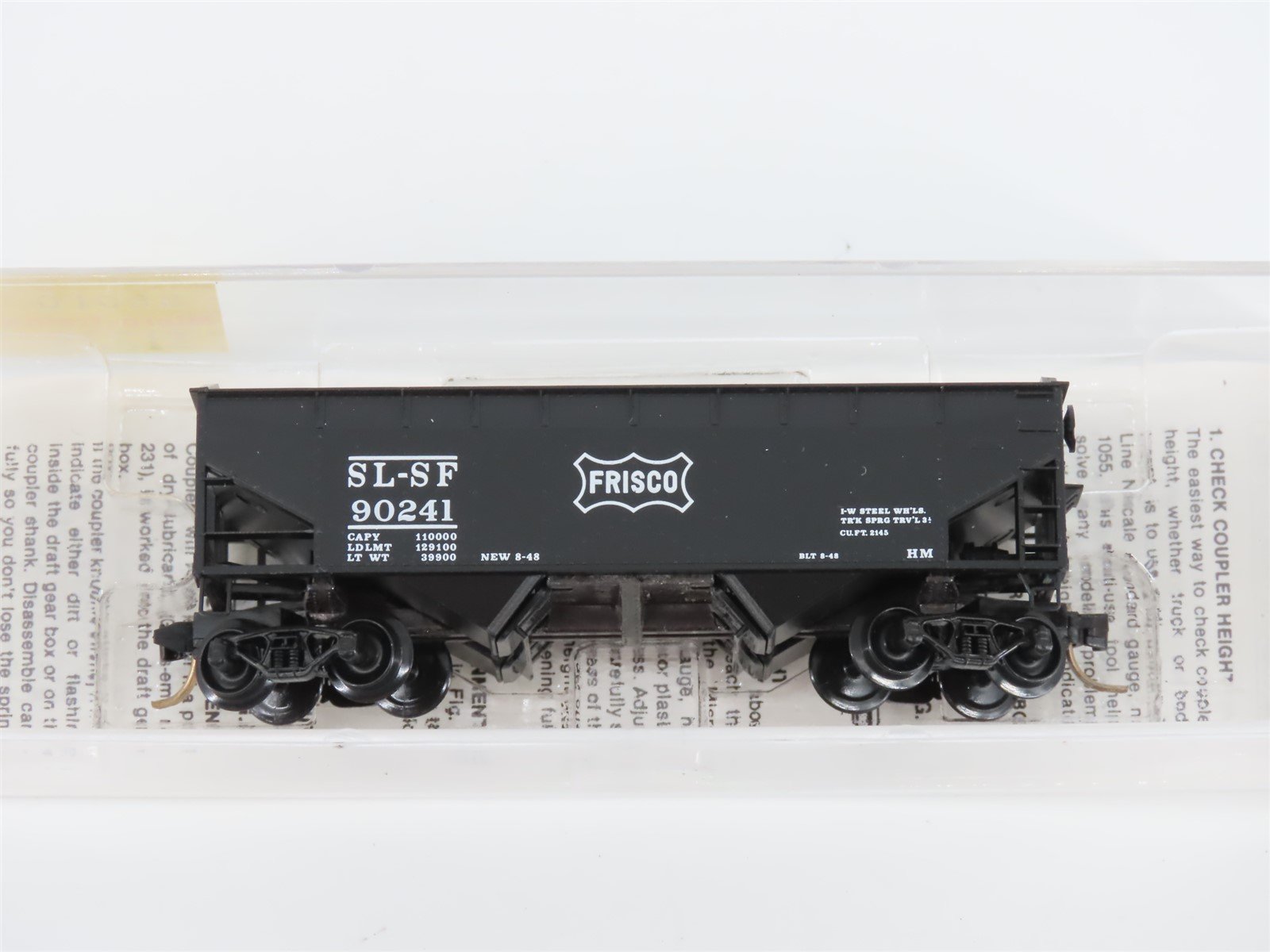 N Scale Micro-Trains MTL 88010 SLSF Frisco 33' 2-Bay Hopper #90241